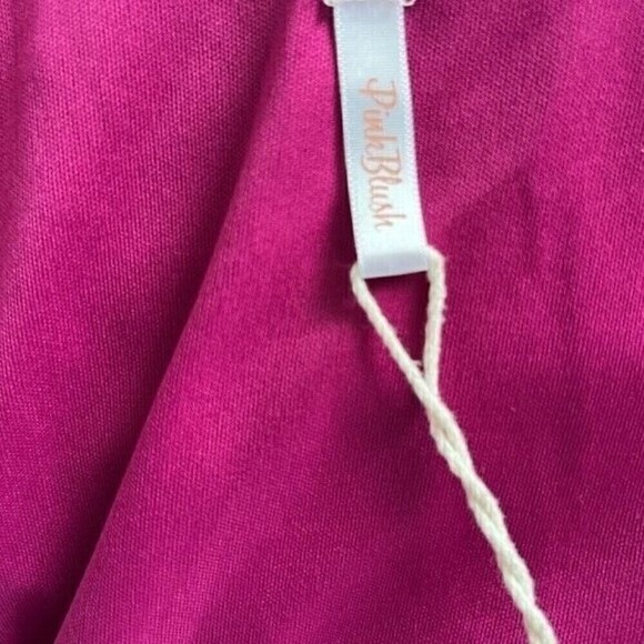 Pinkblush Maternity Fuschia Chiffon Dress Size Large NWT - Picture 7 of 8